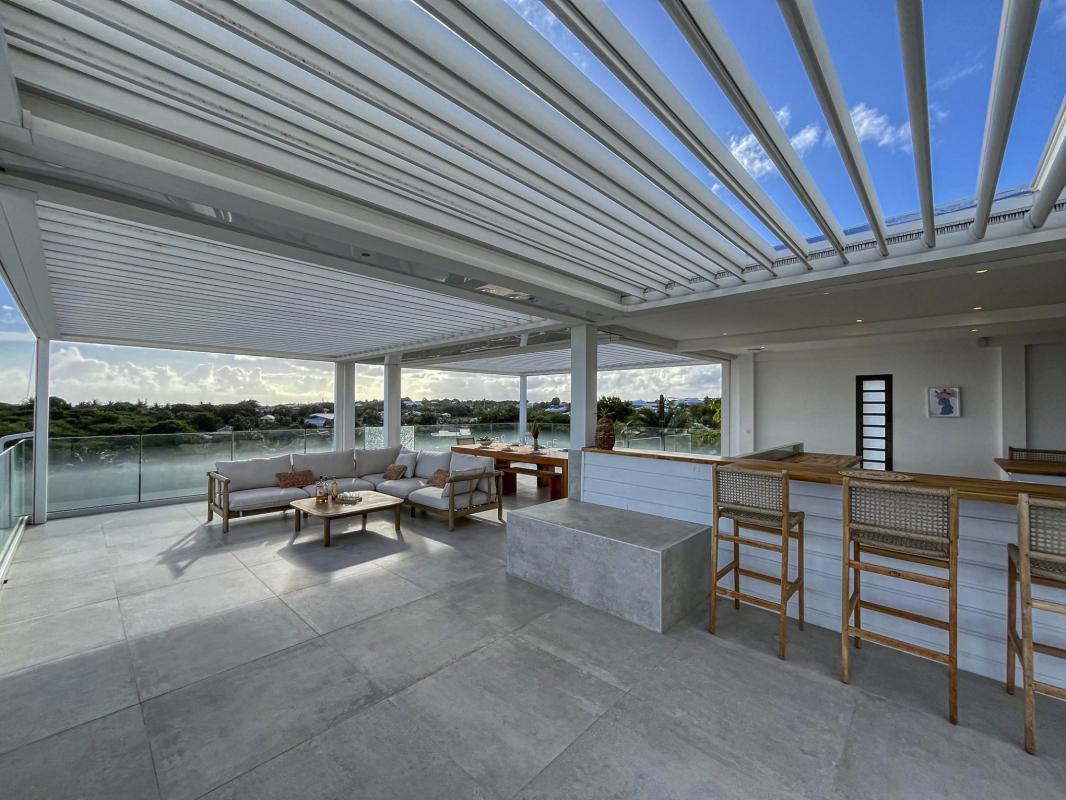 34. Location villa piscine roof top vue mer Saint François Guadeloupe-Roof Top